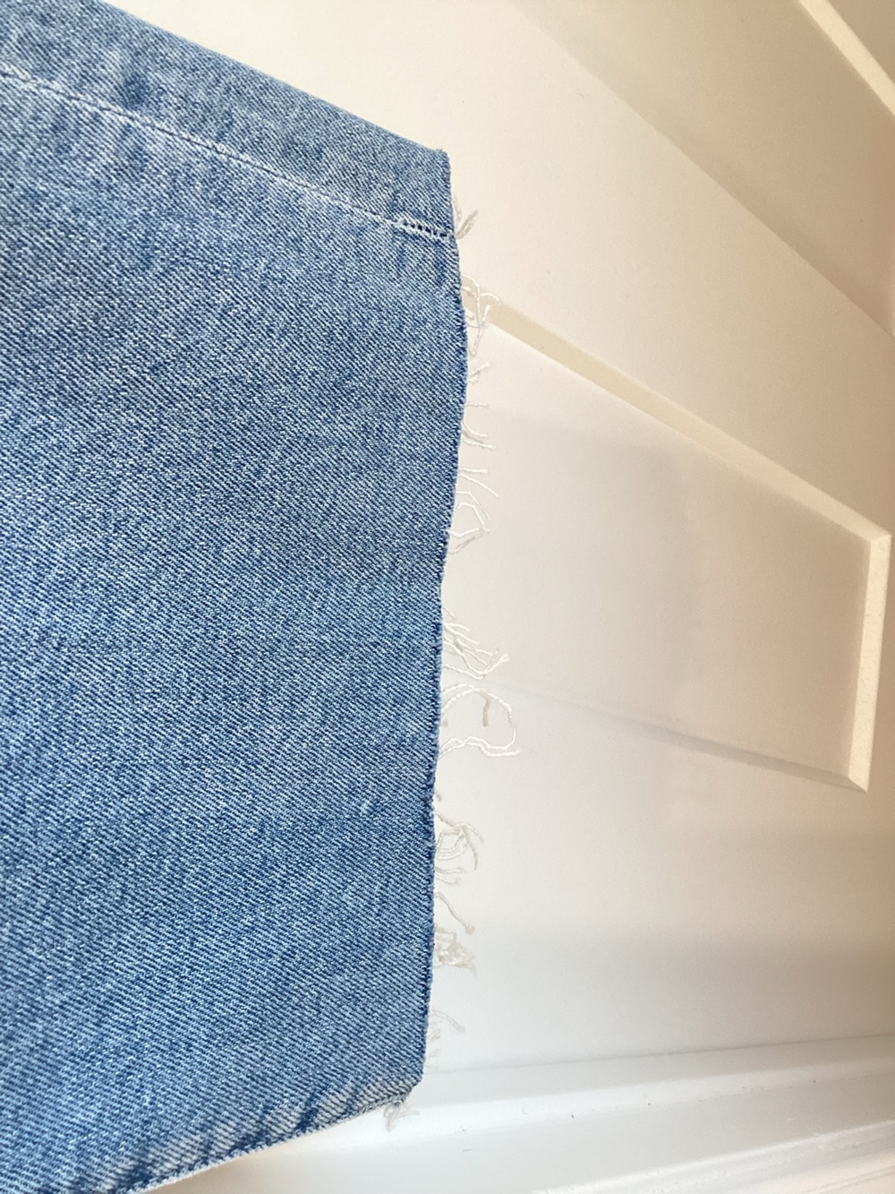 MOTHER Rambler Mid Rise Ankle Fray Jeans Zip New 30 Comeback Kid Light Blue - Picture 11 of 14
